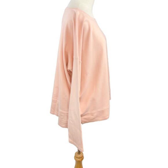 Eileen Fisher Pink Long Sleeve Organic Cotton Pullover sz L - Picture 5 of 7